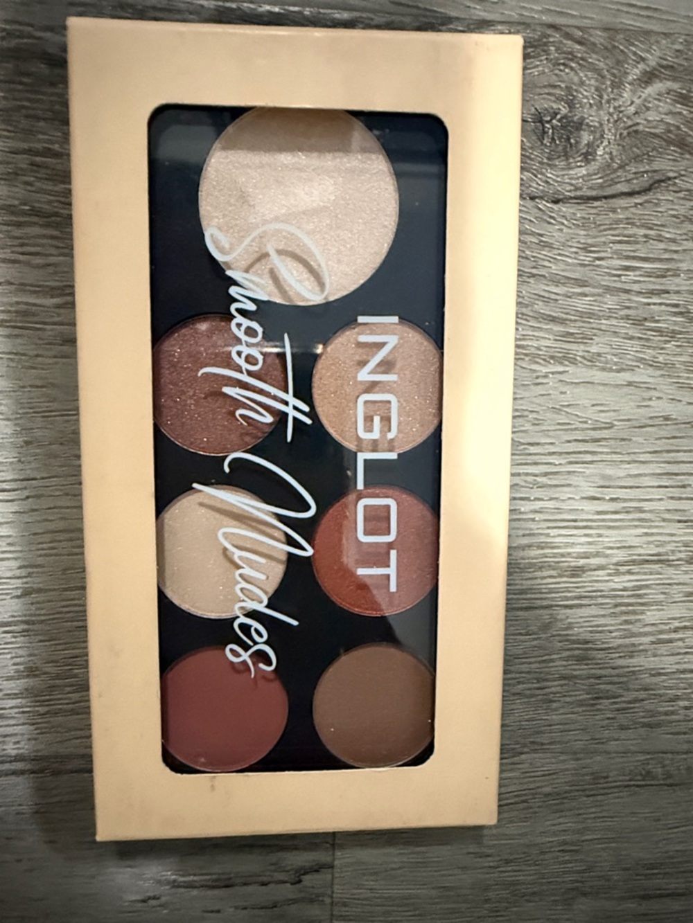 INGLOT Smooth Nudes Eyeshadow Palette - Champagne, Bronze, Copper, Warm Brown